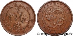 CHINA 10 Cash province de Kwangtung empereur Kuang Hsü, dragon 1900-1906