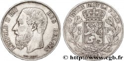 BELGIQUE - ROYAUME DE BELGIQUE - LÉOPOLD II 5 Francs 1866