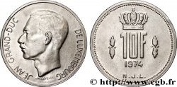 LUXEMBOURG 10 Francs Grand-Duc Jean 1974 Bruxelles