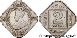 BRITISH INDIA 2 Annas Georges V 1920 Calcutta