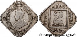 BRITISH INDIA 2 Annas Georges V 1919 Calcutta