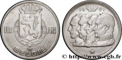 BELGIUM 100 Franken (Francs) Quatre rois de Belgique, légende flamande 1951 Bruxelles