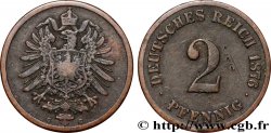 GERMANY 2 Pfennig aigle impérial 1876 Francfort