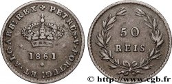 PORTUGAL - ROYAUME DU PORTUGAL - PIERRE V 50 Réis 1861