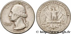 ÉTATS-UNIS D AMÉRIQUE 1/4 Dollar Georges Washington 1946 Denver - D