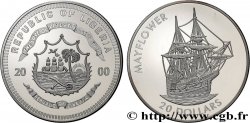 LIBERIA 20 Dollars Proof Mayflower 2000