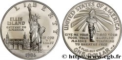 UNITED STATES OF AMERICA 1 Dollar Proof Statue de la Liberté, Ellis Island 1986 San Francisco - S
