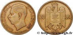 ROMANIA 20 Lei buste du roi Charles II 1930 Paris