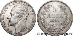 BULGARIEN 5 Leva Ferdinand Ier 1894 Komoczbanya