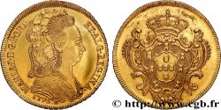 BRÉSIL - MARIE Ier Pièce de 6 400 reis ou Peça 1795 Rio de Janeiro