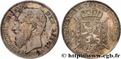 BELGIQUE 50 Centiemen (Centimes) Léopold II 1886