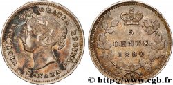 KANADA 5 Cents Victoria 1880 Heaton