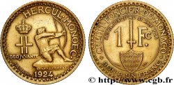 MONACO 1 Franc émission du Crédit Foncier de Monaco 1924 Poissy