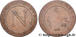 ALLEMAGNE - ROYAUME DE WESTPHALIE - JÉRÔME NAPOLÉON 5 cent. 1808 Strasbourg