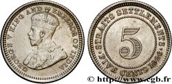 MALAISIE - ÉTABLISSEMENTS DES DÉTROITS 5 Cents Straits Settlements Edouard VII 1926 Bombay
