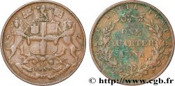 INDES BRITANNIQUES 1/4 Anna East India Company 1858