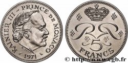 MONACO 5 Francs Rainier III 1971 Paris