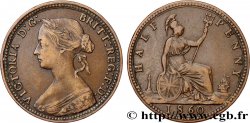 VEREINIGTEN KÖNIGREICH 1/2 Penny Victoria “Bun Head” 1860