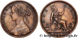 REGNO UNITO 1 Penny Victoria “Bun Head” 1862