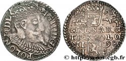 POLOGNE - ROYAUME DE POLOGNE - SIGISMOND III VASA Trois groschen ou trojak koronny 1598 Cracovie