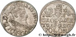 POLEN - SIGISMUND III. VASA Trois groschen ou trojak koronny 1521 Cracovie