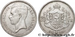 BELGIQUE 20 Francs Albert Ier légende Flamande 1934
