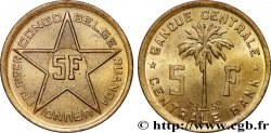 BELGA CONGO 5 Francs Banque Centrale Congo Belge-Ruanda-Urundi 1952