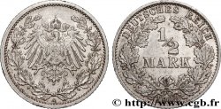 ALLEMAGNE 1/2 Mark Empire aigle impérial 1908 Berlin