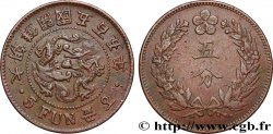 CORÉE 5 Fun an 504 frappe au nom de Yi Hyong pour la Grande Corée (Tae Cho-son), deux dragons 1895