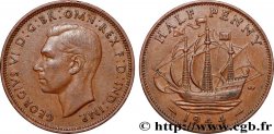 UNITED KINGDOM 1/2 Penny Georges VI 1944 Londres
