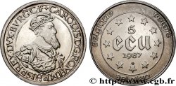 BELGIUM 5 Ecu Charles Quint 1987