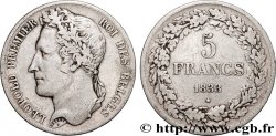 BELGIUM 5 Francs Léopold Ier 1833