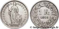 SUISSE 1 Franc Helvetia 1905 Berne