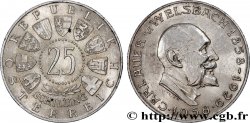 AUSTRIA 25 Schilling 100e anniversaire de la naissance du chimiste Carl Auer von Welsbach 1958 Vienne
