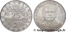 AUSTRIA 25 Schilling 50e anniversaire de la mort du compositeur Carl Michael Ziehrer 1972