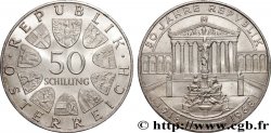 AUSTRIA 50 Schilling 50e anniversaire de la République, le Parlement Autrichien 1968