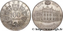 AUSTRIA 100 Schilling 200e anniversaire du Burgtheater de Vienne 1976