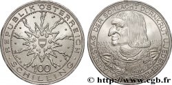 AUSTRIA 100 Schilling 700e anniversaire de la bataille de Dürnkrut 1978