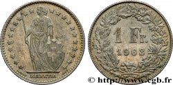 SWITZERLAND 1 Franc Helvetia 1963 Berne