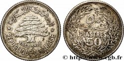 LIBANON 50 piastres Cèdre du Liban 1952 Utrecht