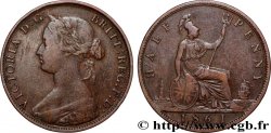 REGNO UNITO 1/2 Penny Victoria “Bun Head” 1861