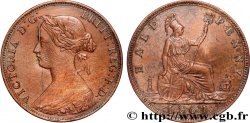UNITED KINGDOM 1/2 Penny Victoria “Bun Head” 1861