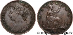 ROYAUME-UNI 1 Farthing Victoria “Bun Head” 1893