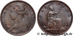 UNITED KINGDOM 1 Farthing Victoria “Bun Head” 1862