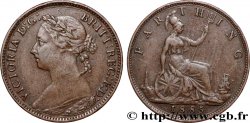 UNITED KINGDOM 1 Farthing Victoria “Bun Head” 1885