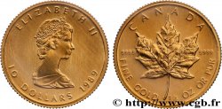 OR, PALLADIUM ET PLATINE INVESTISSEMENT 1/4 Oz - 10 Dollars or mapple leaf 1987