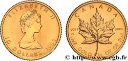 OR, PALLADIUM ET PLATINE INVESTISSEMENT 1/4 Oz - 10 Dollars or mapple leaf 1989