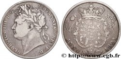 ROYAUME-UNI 1/2 Crown Georges IIII / emblème 1821