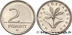 HUNGRíA 2 Forint armes de la république / fleur 2003 Budapest
