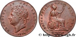 ROYAUME-UNI 1/2 Penny Georges IV 1827
